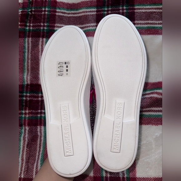 NWT MICHAEL KORS DONNA SNEAKERS SPARKLING SIZE 8.5 - Picture 6 of 9